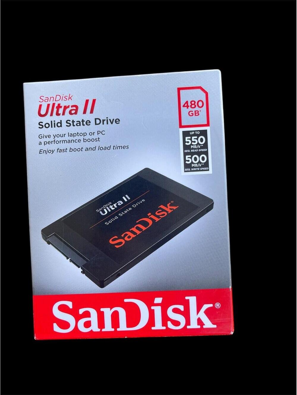 NEW SanDisk Ultra II 480GB 2.5" SATA III Solid State SSD